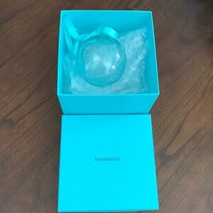 Authentic Tiffany & Co Christmas ornament made in Slovenia of crystal glass